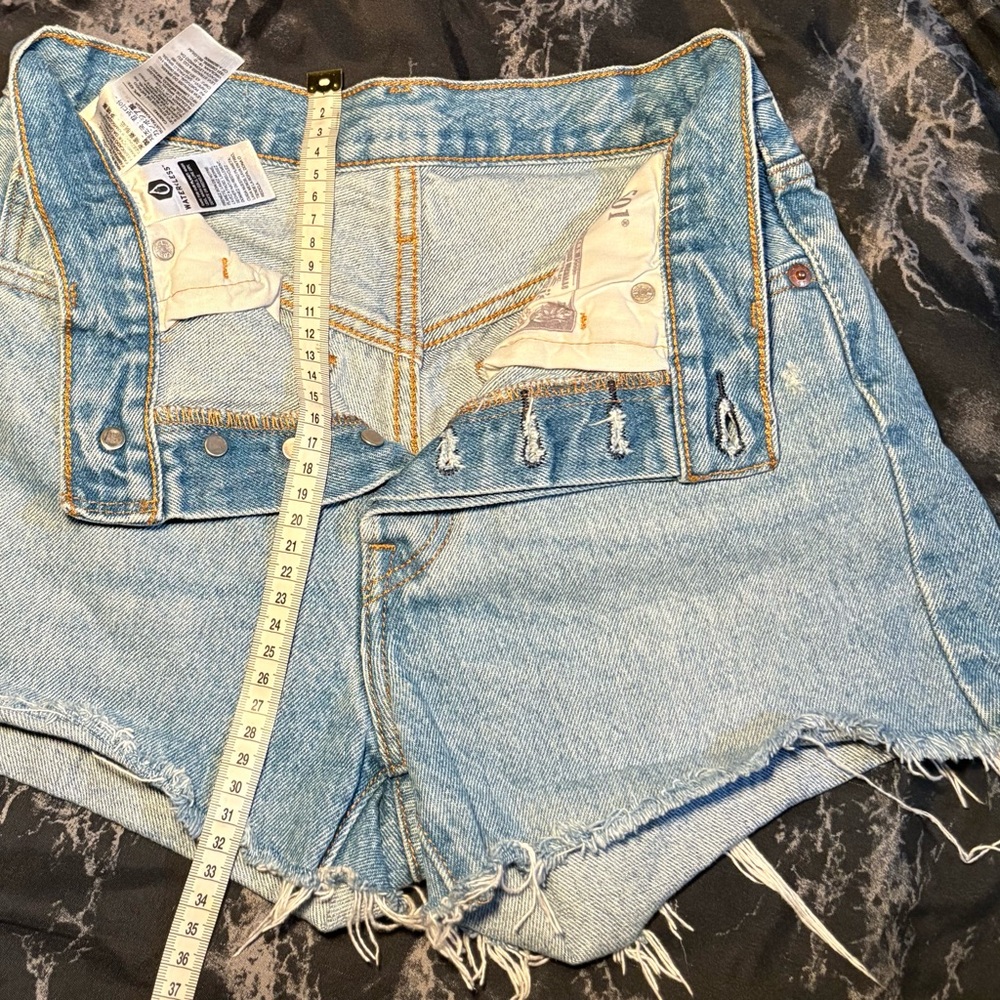 Levi's Light Blue Jean Shorts
